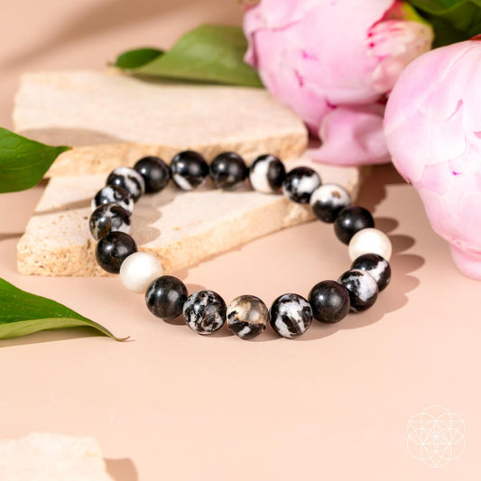 Permission to Pause - The Zebra Jasper Bracelet