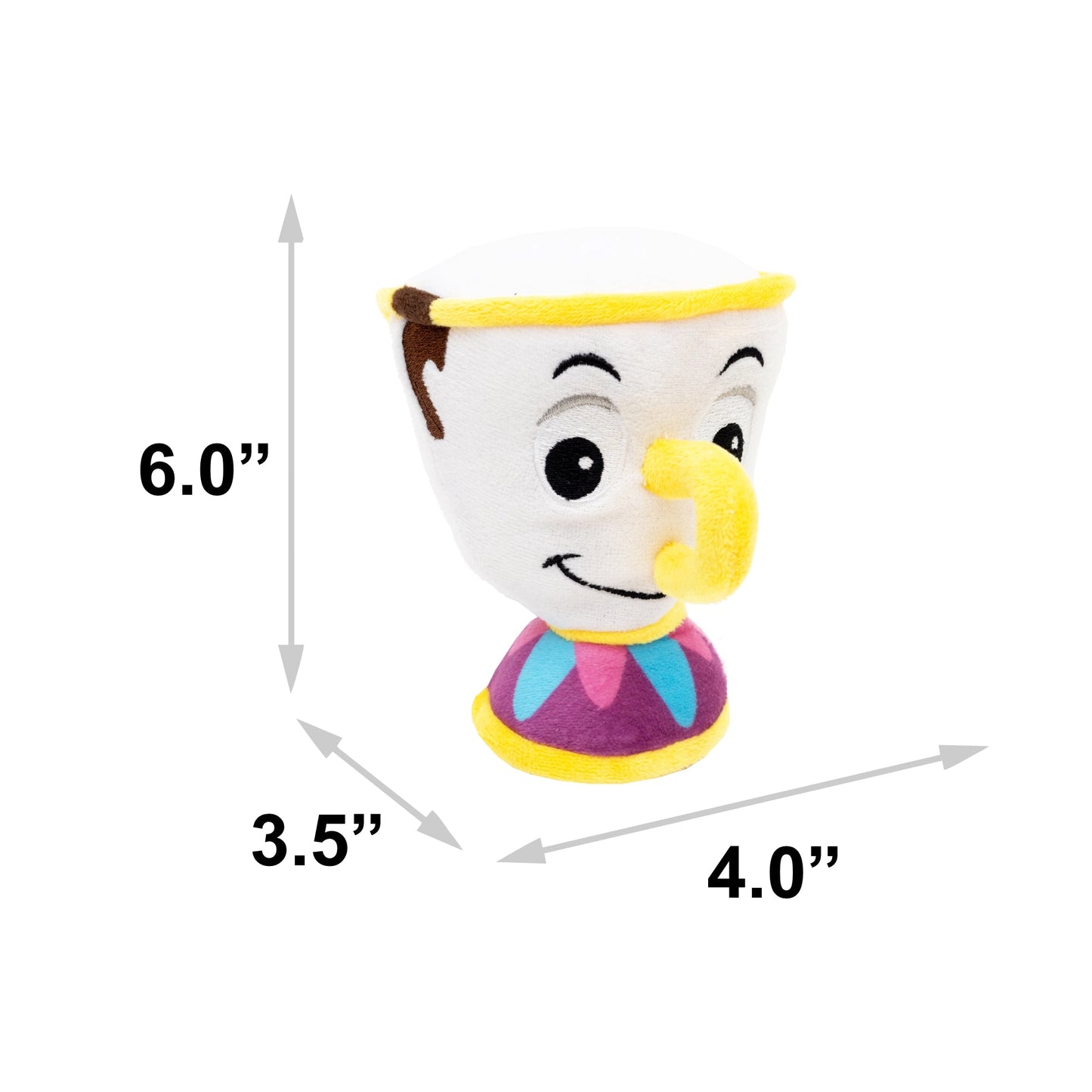 Dog Toy Squeaker Plush - Beauty and the Beast Chip Teacup Replica