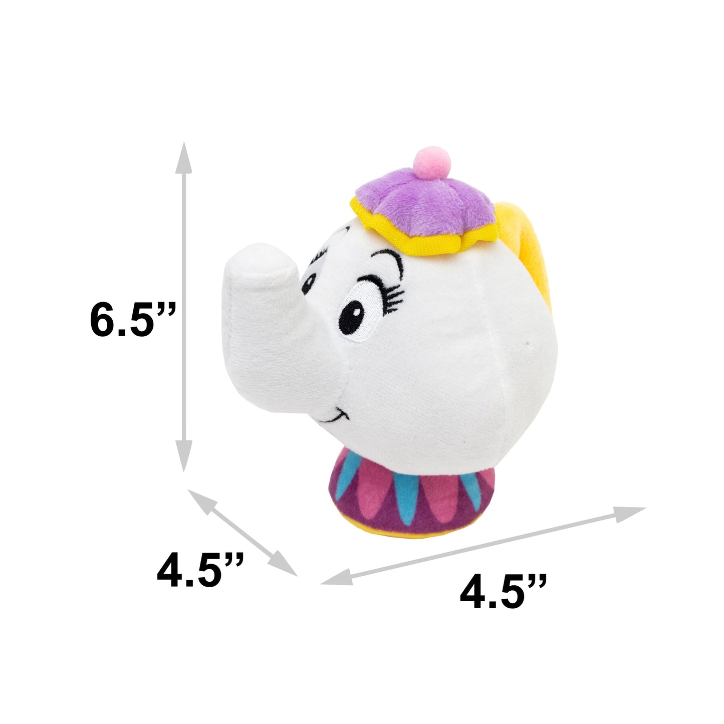 Dog Toy Squeaker Plush - Beauty and the Beast Mrs. Potts Teapot Replica