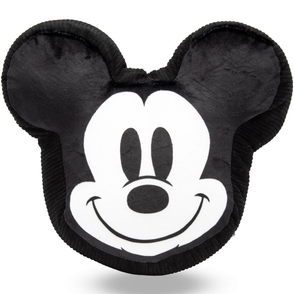 Dog Toy Squeaker Plush - Disney Mickey Mouse Smiling Face Black