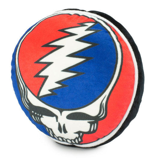 Dog Toy Squeaker Plush - Grateful Dead Steal Your Face Skull + GOOD OL GRATEFUL DEAD