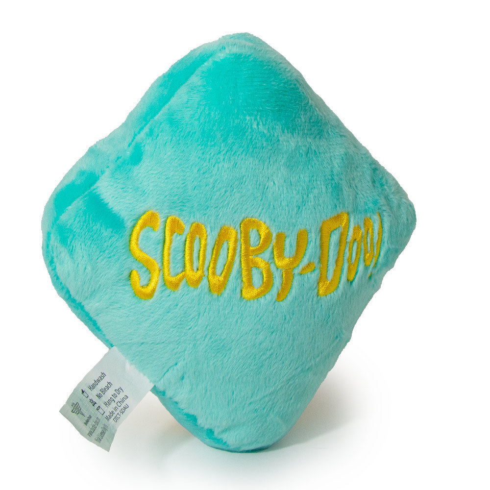 Dog Toy Squeaky Plush - Scooby Doo SD Dog Collar Logo Blue Yellow