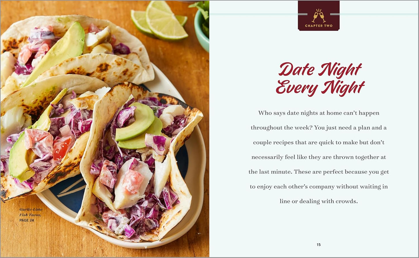 Date Night Cookbook and Activities for Couples: Recipes and Games for a Romantic Night In (Spiral Bound)