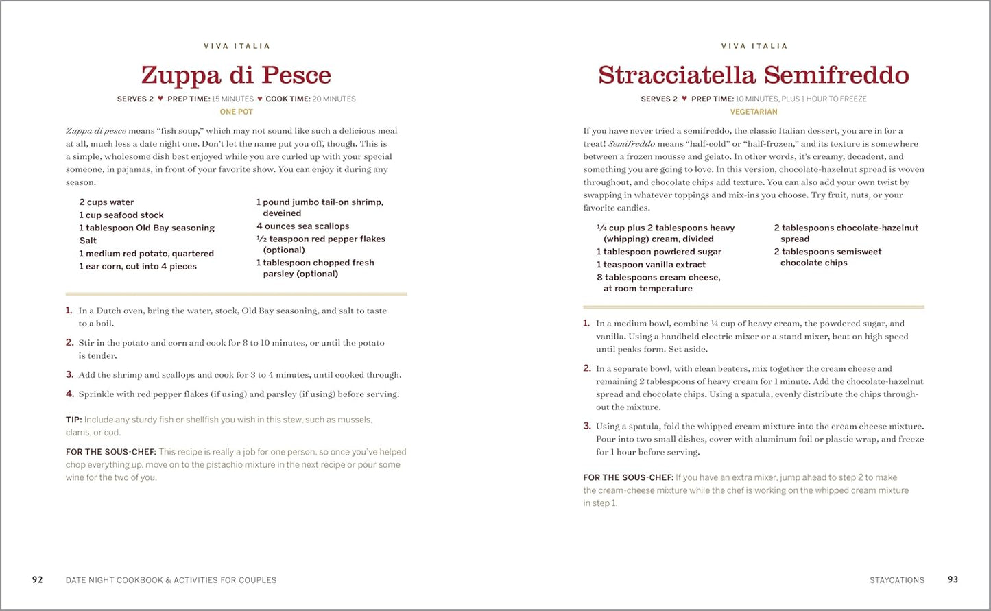 Date Night Cookbook and Activities for Couples: Recipes and Games for a Romantic Night In (Spiral Bound)