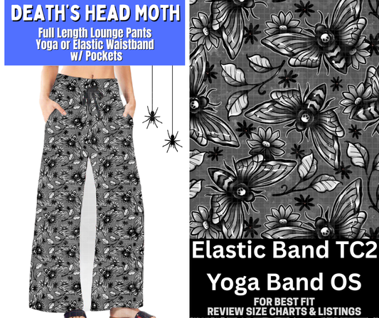 Death's Head Moth Full Length Lounge Pants