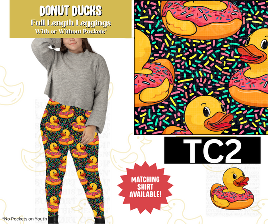Donut Ducks Full Length Leggings w/ Pockets