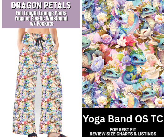 Dragon Petals Full Length Lounge Pants