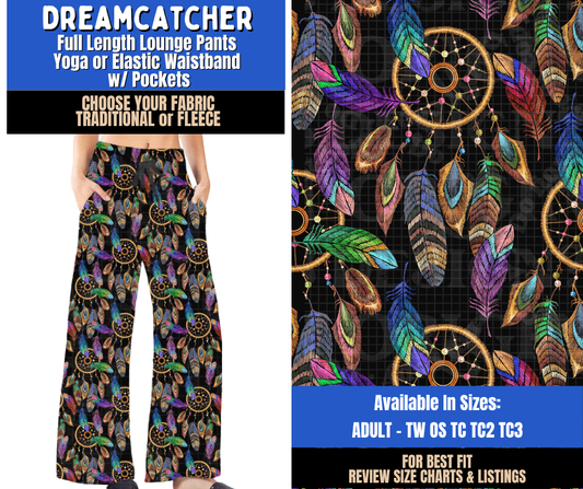 Preorder! Closes 9/10. ETA Dec. Dreamcatcher Lounge Pants Choose Fleece or Traditional