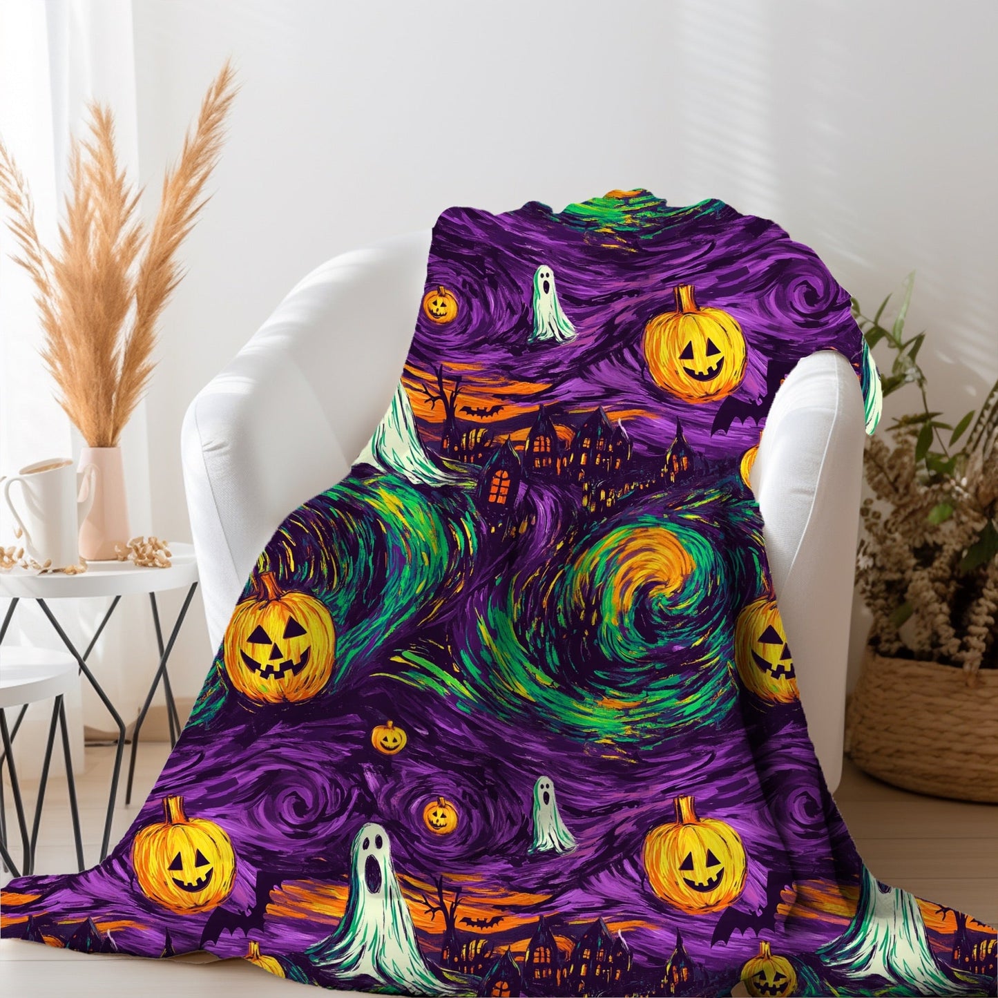 Boo Van Gogh 50x60 Blanket | Preorder Closes 7/28, ETA Mid Sept.
