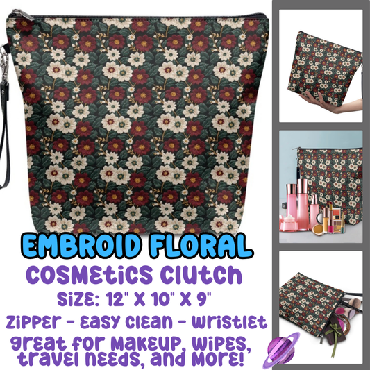 EMBROID FLORAL - COSMETIC CLUTCH RUN 3 PREORDER CLOSES 9/17