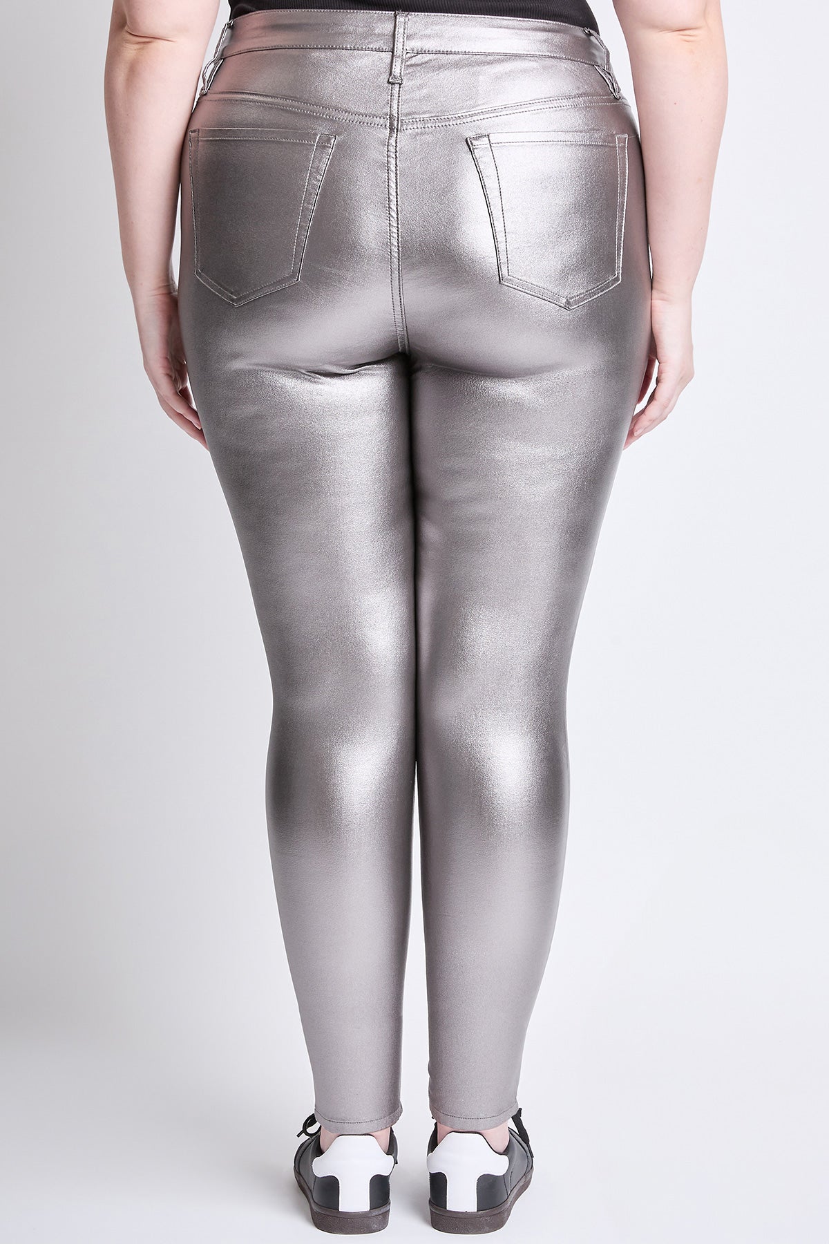 Women's Plus Hyperstretch Metallic Skinny Pants