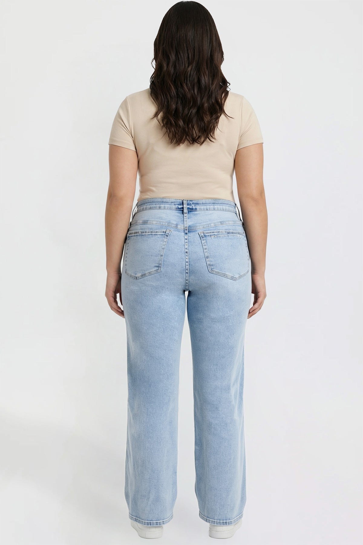 Women's Plus High Rise Wide Leg Jeans