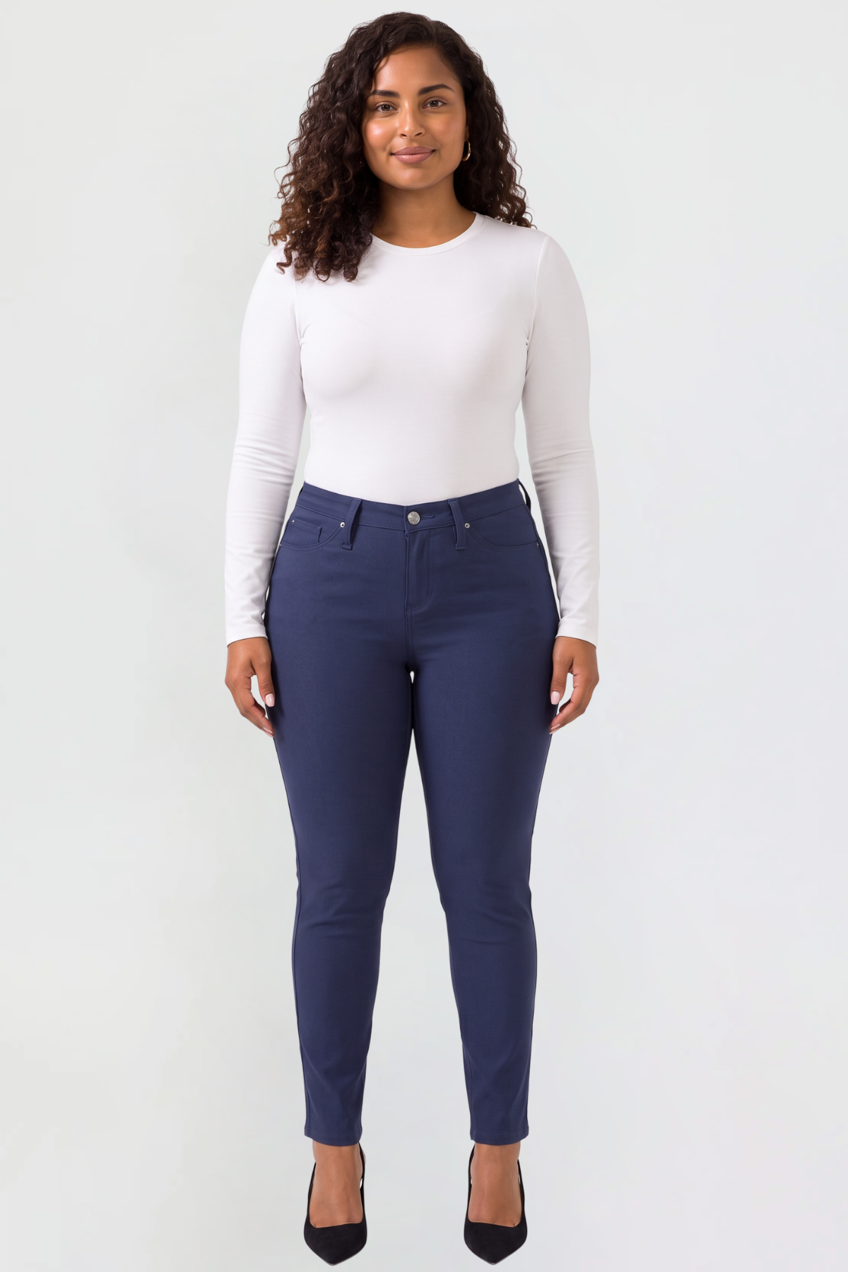 Women's Plus Hyperstretch Skinny Mid Rise Pants