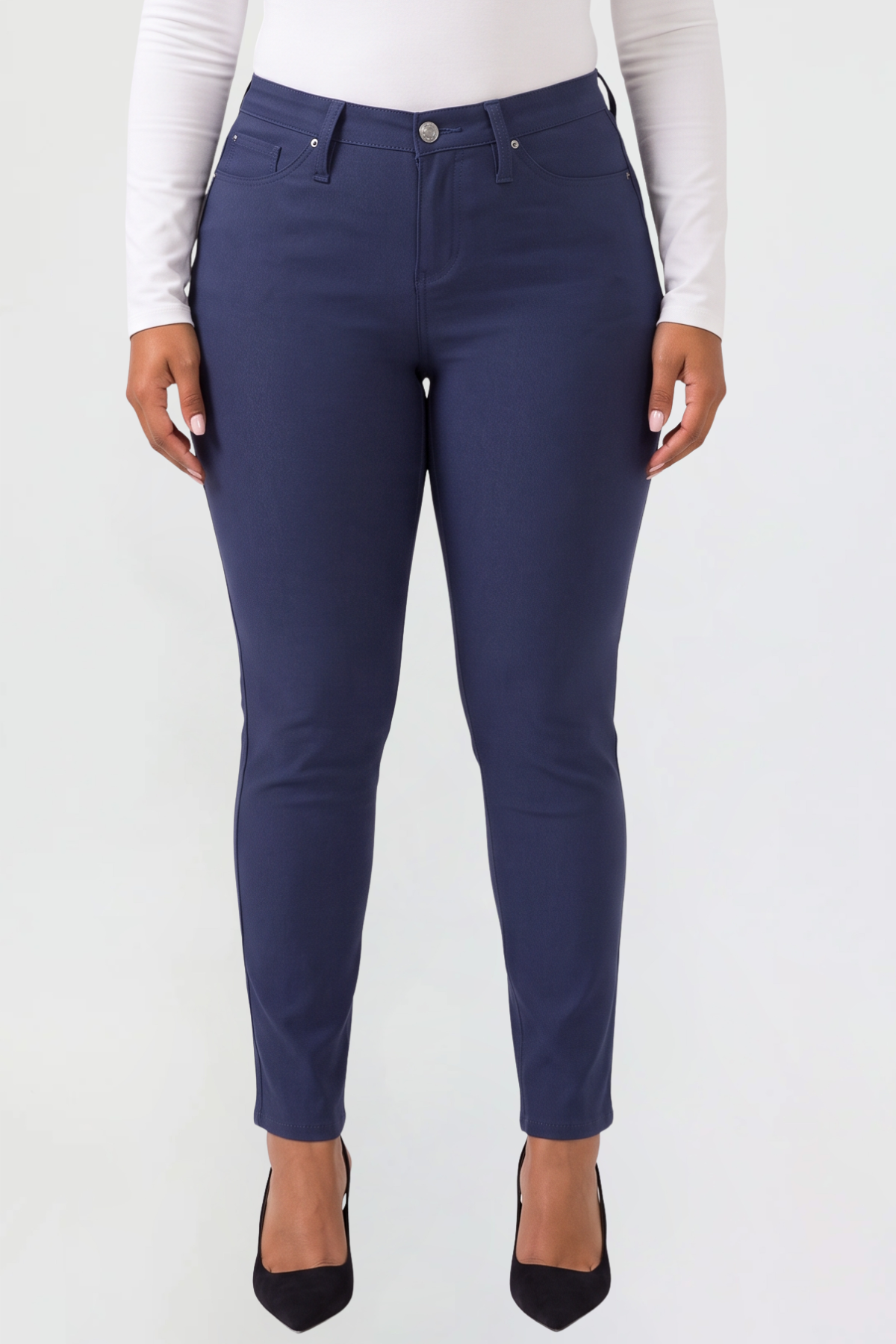 Women's Plus Hyperstretch Skinny Mid Rise Pants