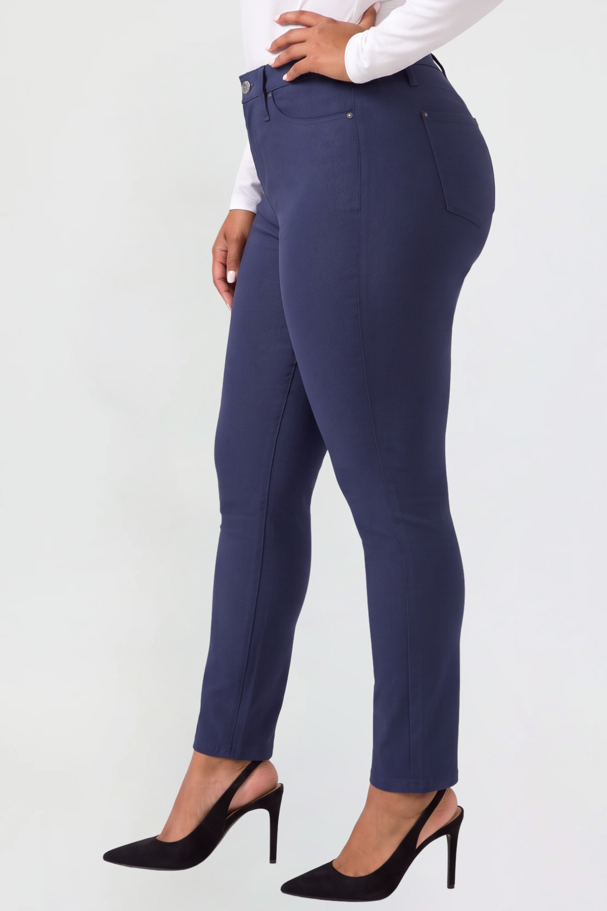 Women's Plus Hyperstretch Skinny Mid Rise Pants