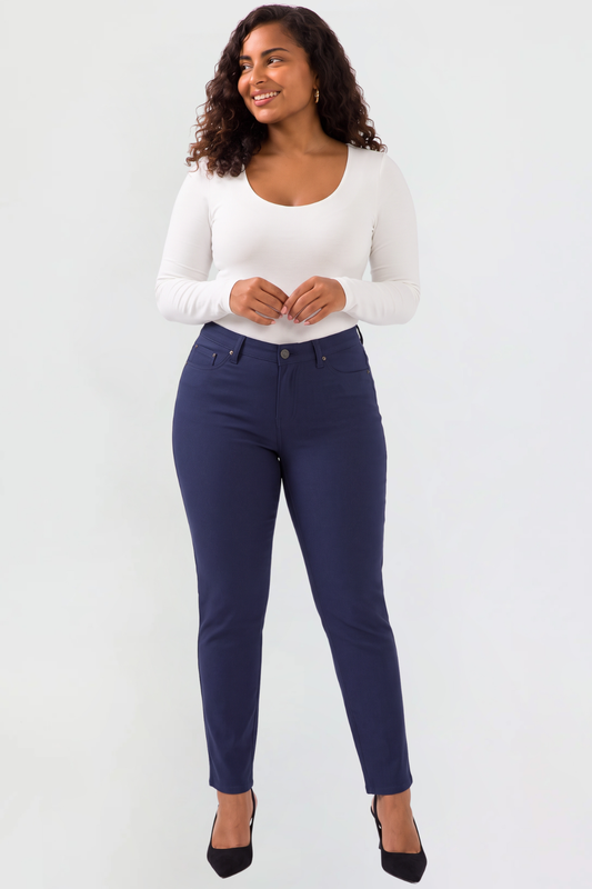 Women's Plus Hyperstretch Skinny Mid Rise Pants