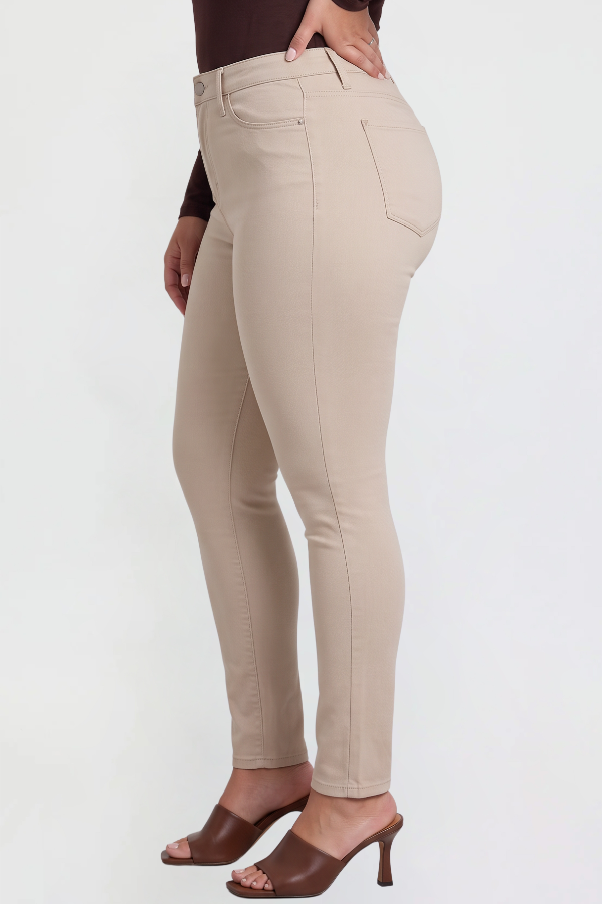 Women's Plus Mid Rise Hyperstretch Skinny Pants