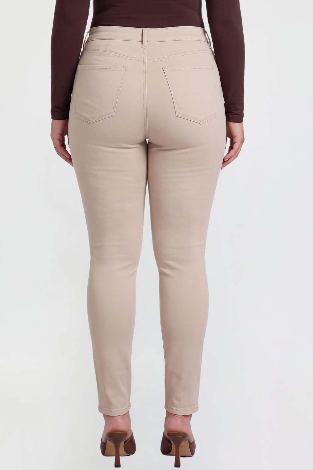 Women's Plus Mid Rise Hyperstretch Skinny Pants