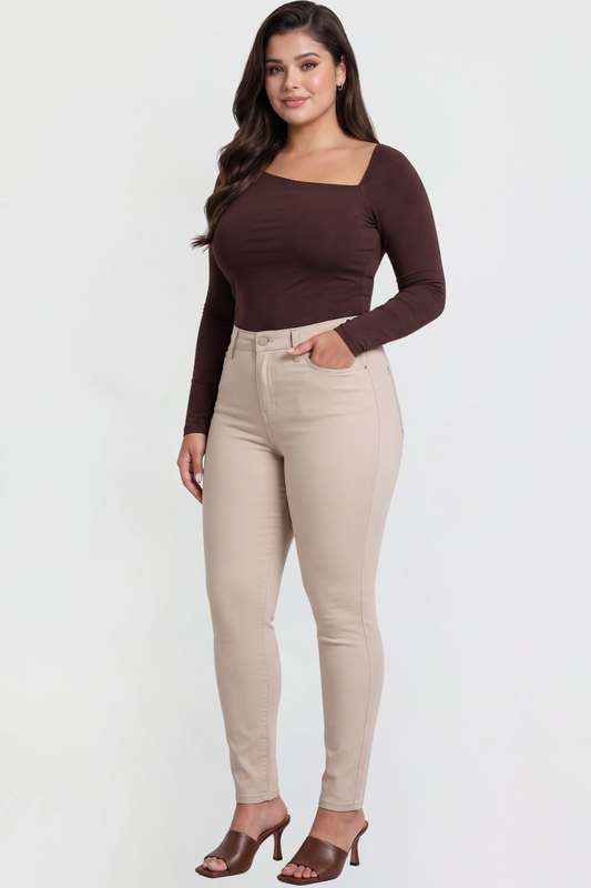 Women's Plus Mid Rise Hyperstretch Skinny Pants