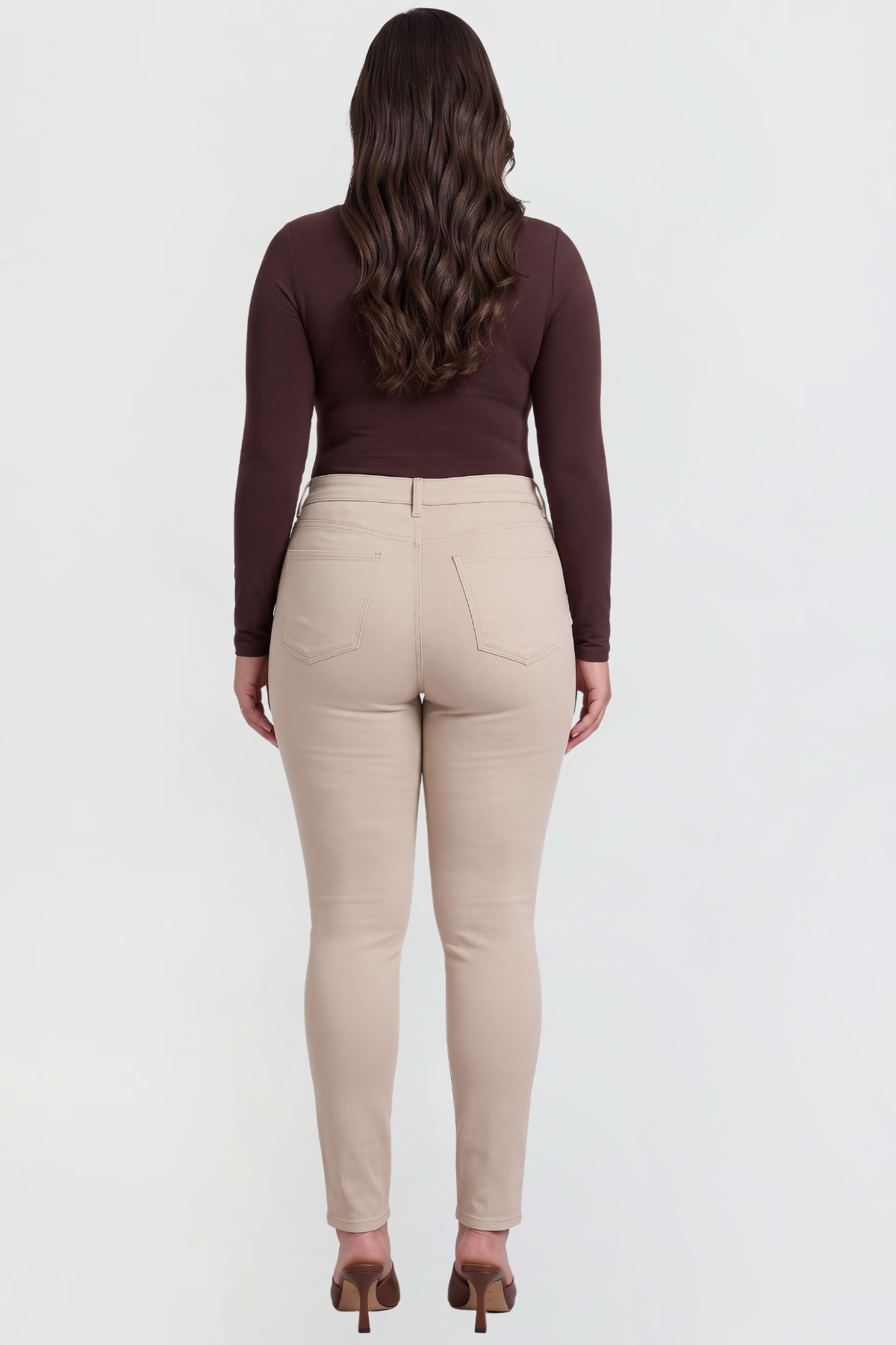 Women's Plus Mid Rise Hyperstretch Skinny Pants