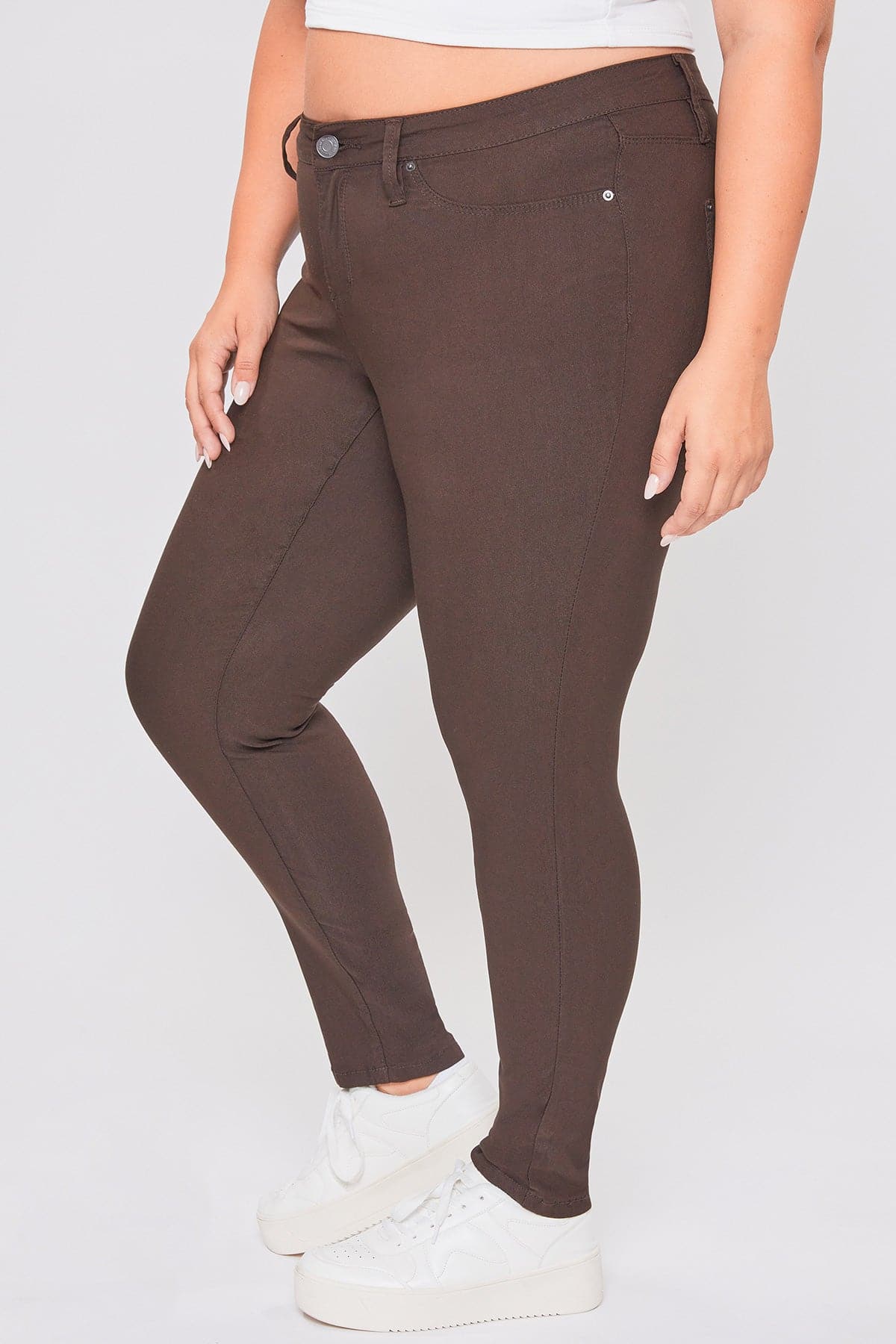 Women's Plus Mid Rise Hyperstretch Skinny Pants