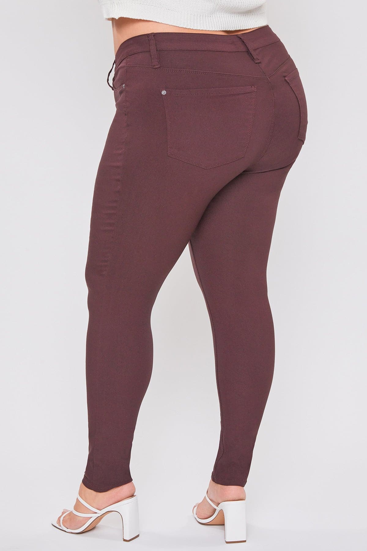 Women's Plus Mid Rise Hyperstretch Skinny Pants