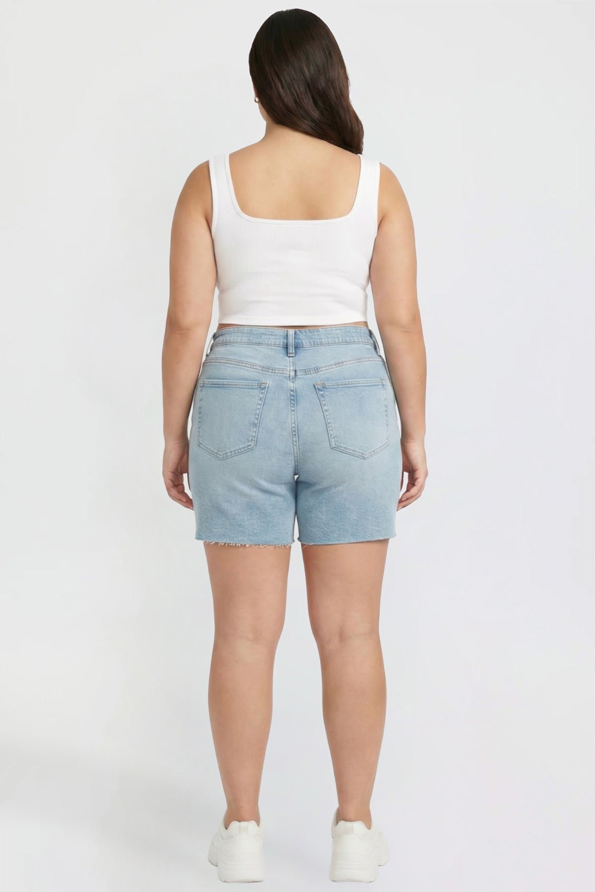 Women's Plus Luxe Long Short with Raw Hem