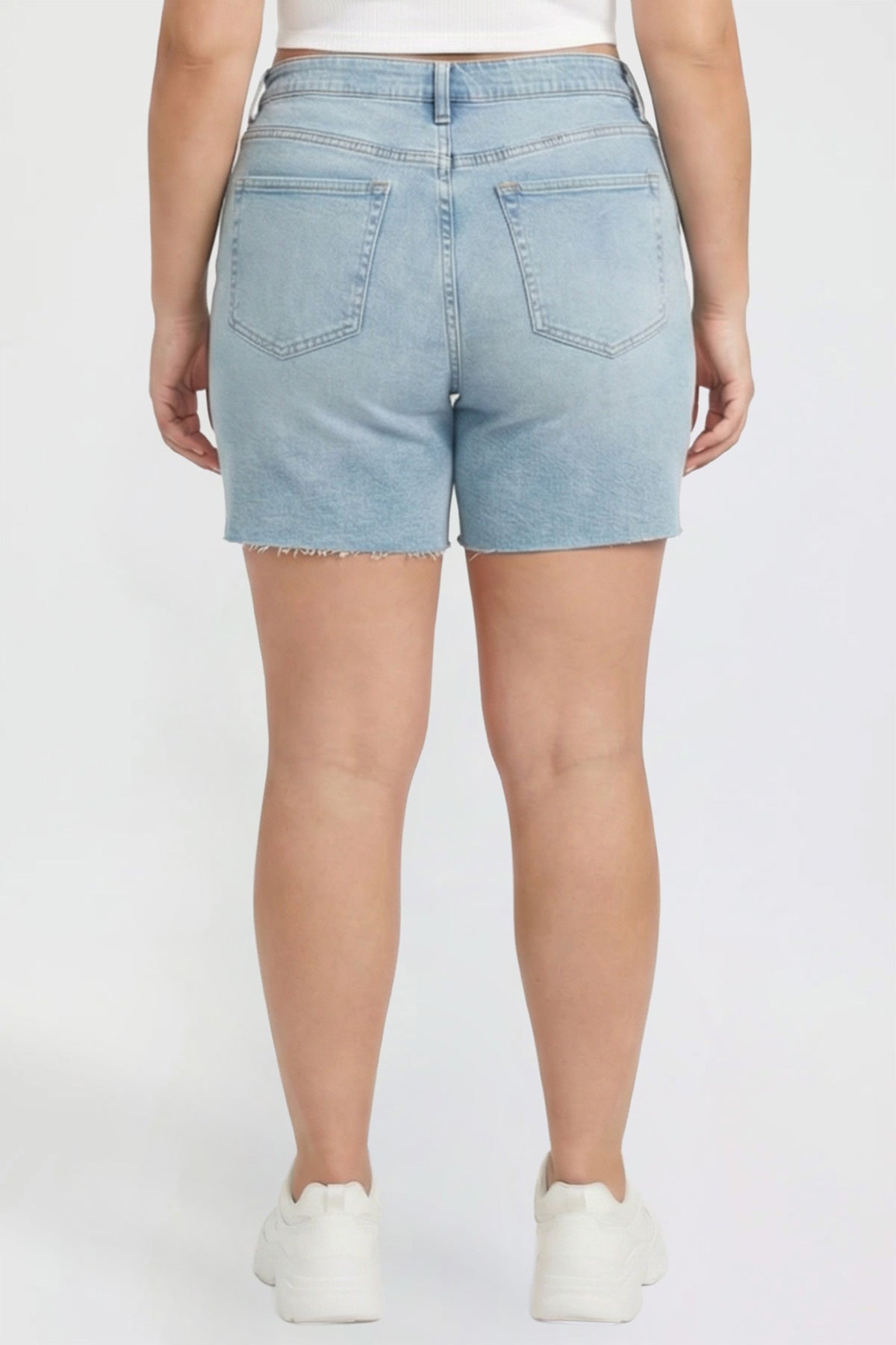 Women's Plus Luxe Long Short with Raw Hem