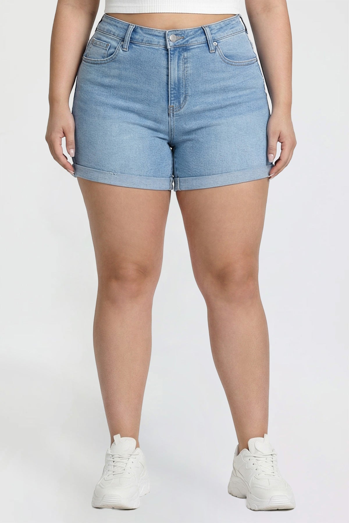 Women's Plus Cuff Hem Short