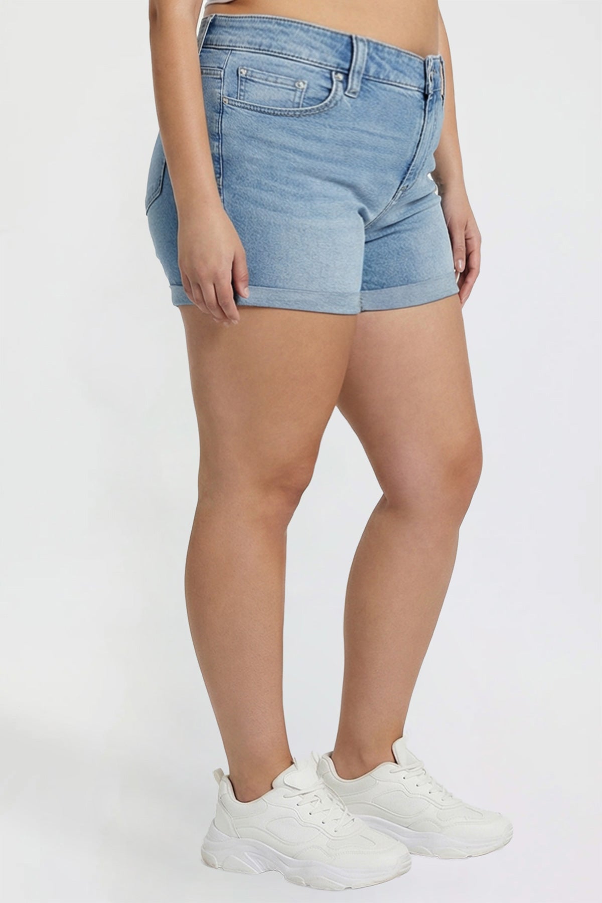 Women's Plus Cuff Hem Short