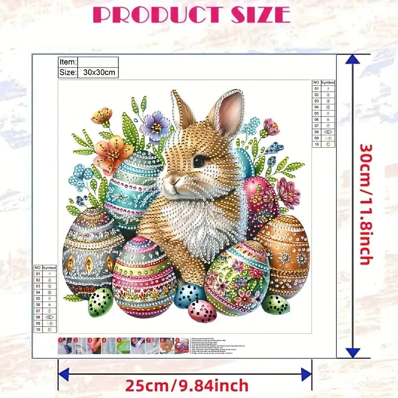 Easter Bunny & Eggs Partial