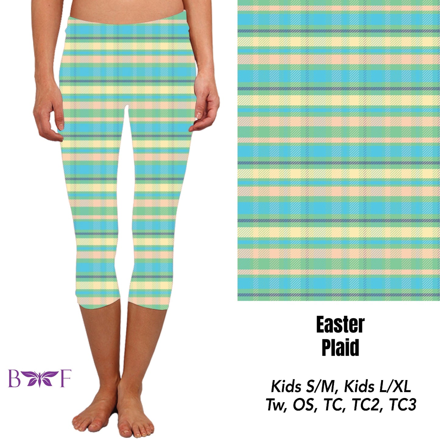 Easter Plaid jogger and skorts