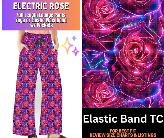 Electric Rose Full Length Lounge Pants