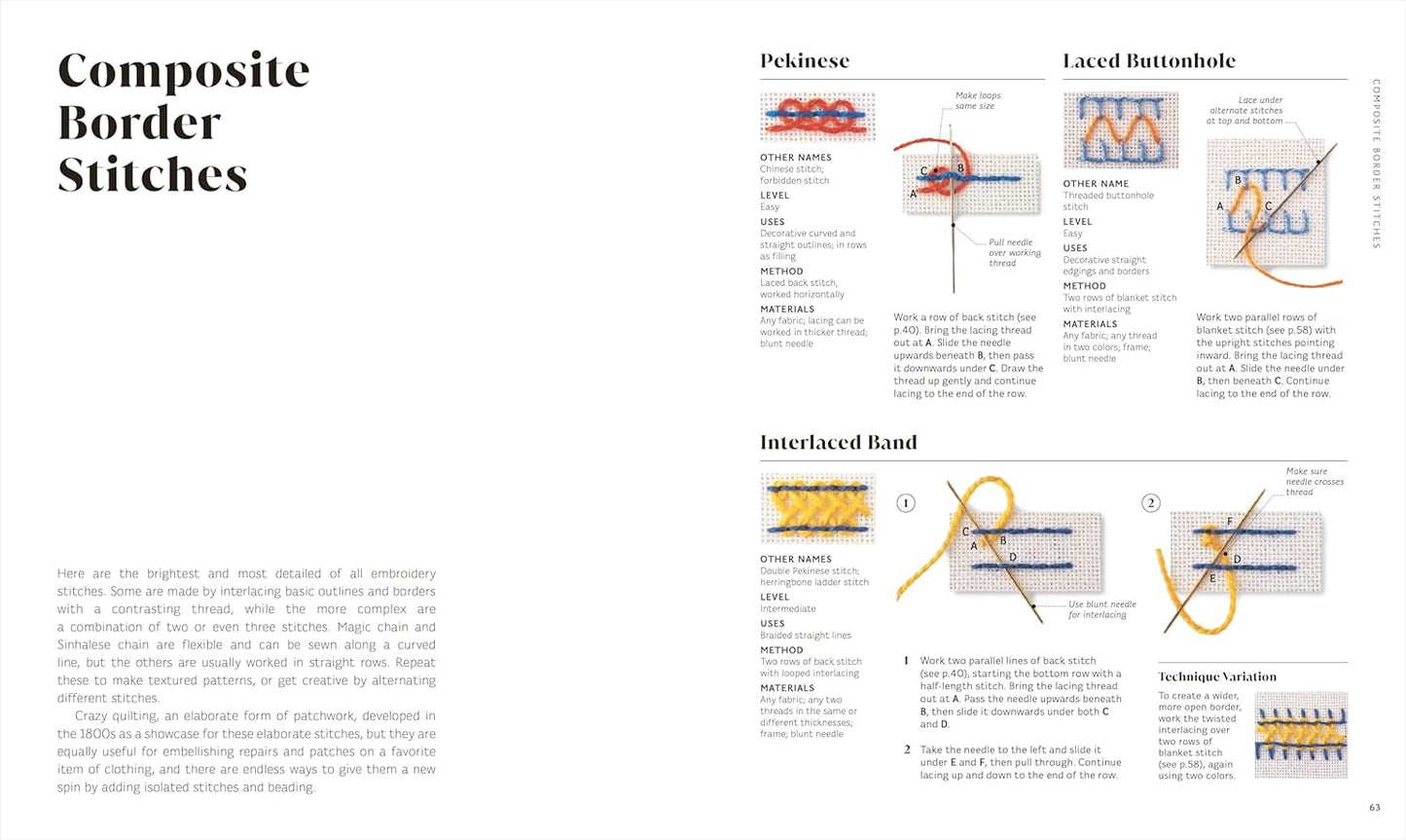 Embroidery: The Ideal Guide to Stitching, Whatever Your Level of Expertise (Spiral Bound)