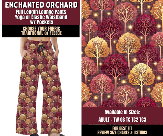Preorder! Closes 7/22. ETA Oct. Enchanted Orchard Lounge Pants Choose Fleece or Traditional