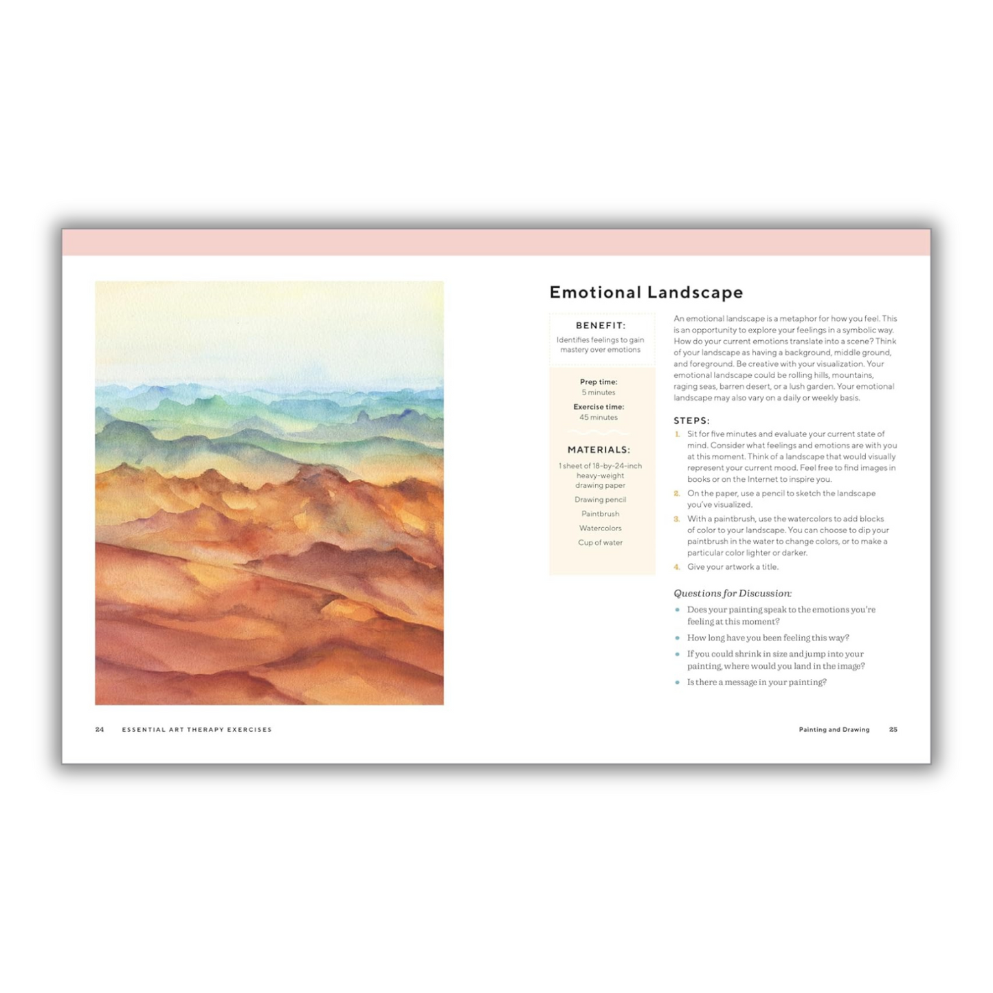 Essential Art Therapy Exercises: Effective Techniques to Manage Anxiety, Depression, and PTSD (Spiral Bound)