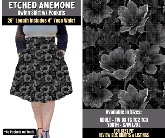 Preorder! Closes 8/3. ETA Nov. Etched Anemone Swing Skirt