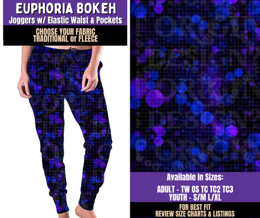 Preorder! Closes 8/5. ETA Nov. Euphoria Bokeh Joggers Choose Fleece or Traditional