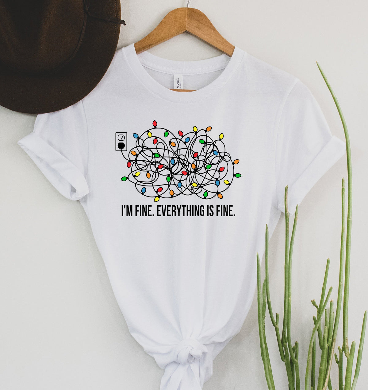 Everything is Fine Christmas Graphic Tee