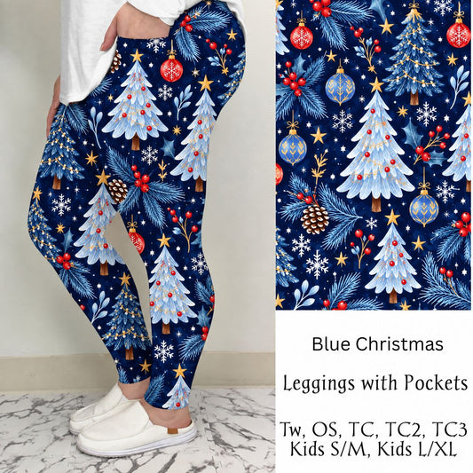Blue Christmas Leggings/Joggers | PREORDER CLOSES 10/9, ETA LATE NOV.
