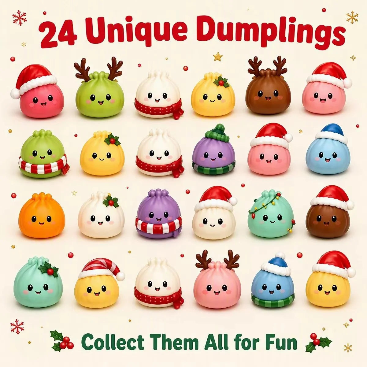 Viral Dumpling Advent Calendar Squishy (PREORDER CLOSES 9/22, ETA LATE OCT.)
