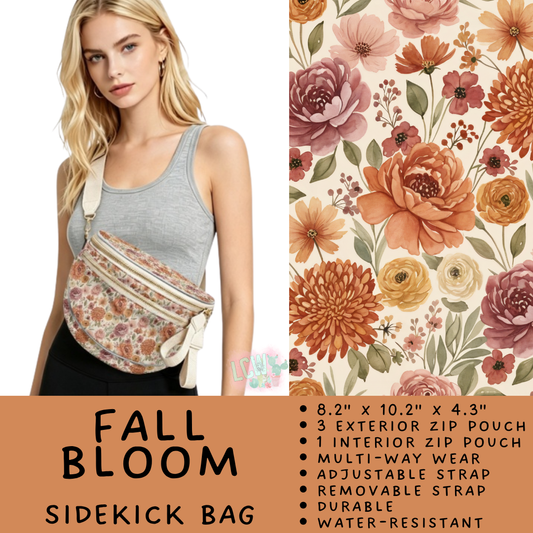 Batch #579 - Sidekick Bags 2 - Closes 9/2 - ETA early November - Fall Bloom Sidekick Bag
