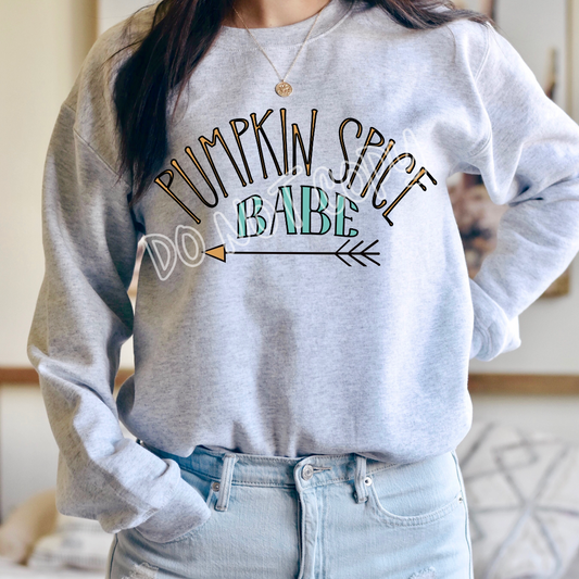 PUMPKIN SPICE BABE CREWNECK SWEATSHIRT
