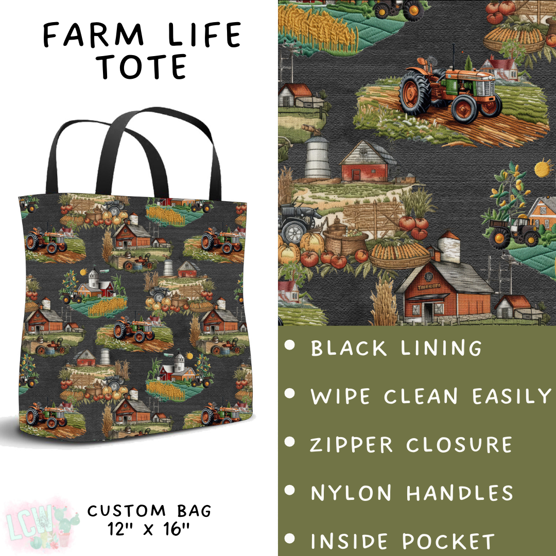 Batch #496 - Careers Collection 2 - Closes 2/25 - ETA late April - Farm Life Tote