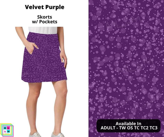 Velvet Purple Skort