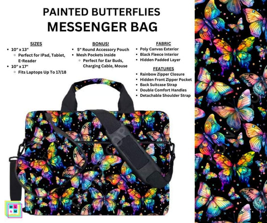 Painted Butterflies Messenger Bag