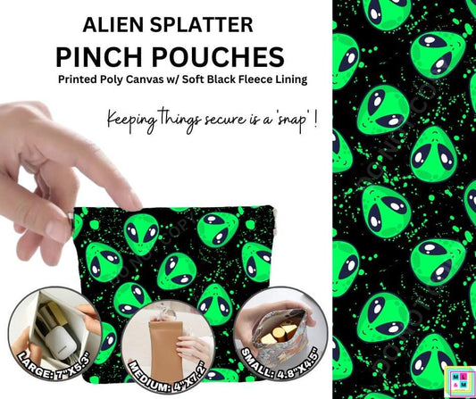 Alien Splatter Pinch Pouches