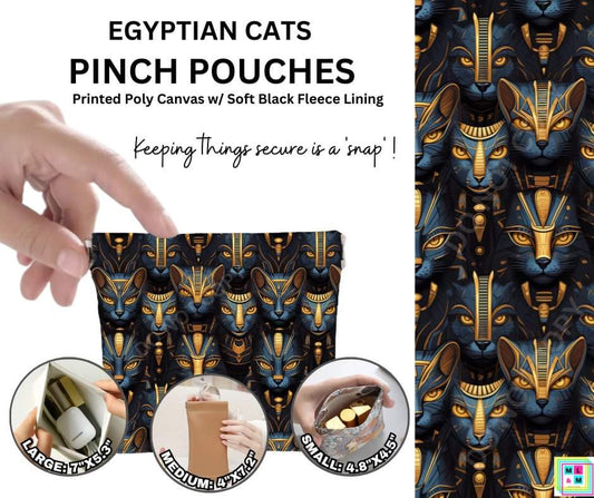 Egyptian Cats Pinch Pouches