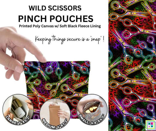 Wild Scissors Pinch Pouches