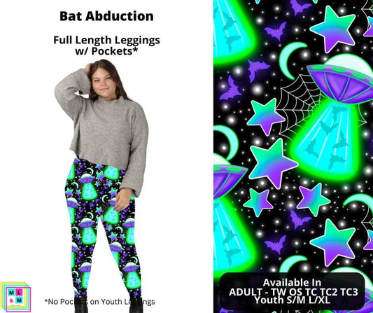 Bat Abduction Full Length Leggings w/ Pockets